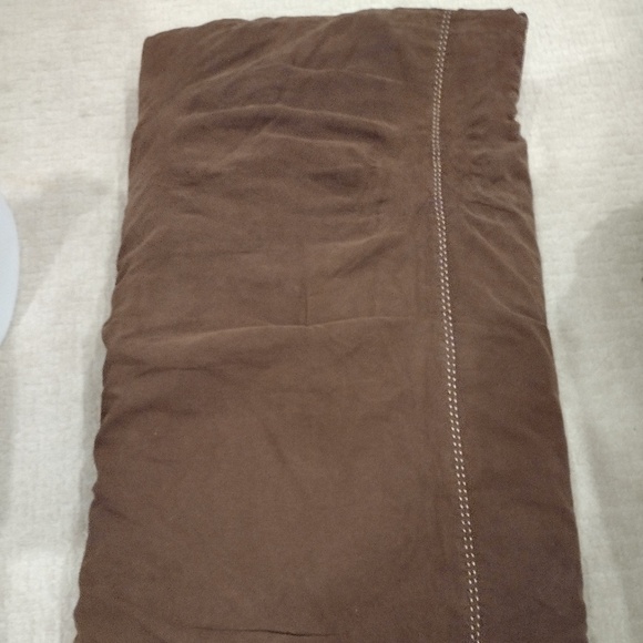 Mainstays (from Walmart) Queen Size Brown Microsuede 5 Piece Comforter Set - Picture 1 of 5